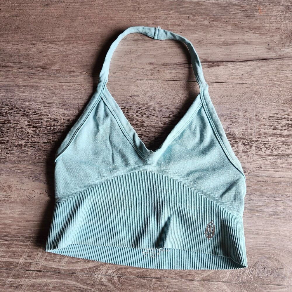 (XS/S) Free People Movement Ribbed Halter Crop Top